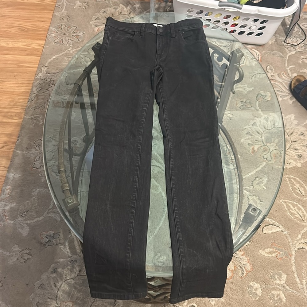 Madewell Alley Straight Black Jeans 28